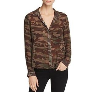 Bella Dahl camouflaged button down shirt nwot